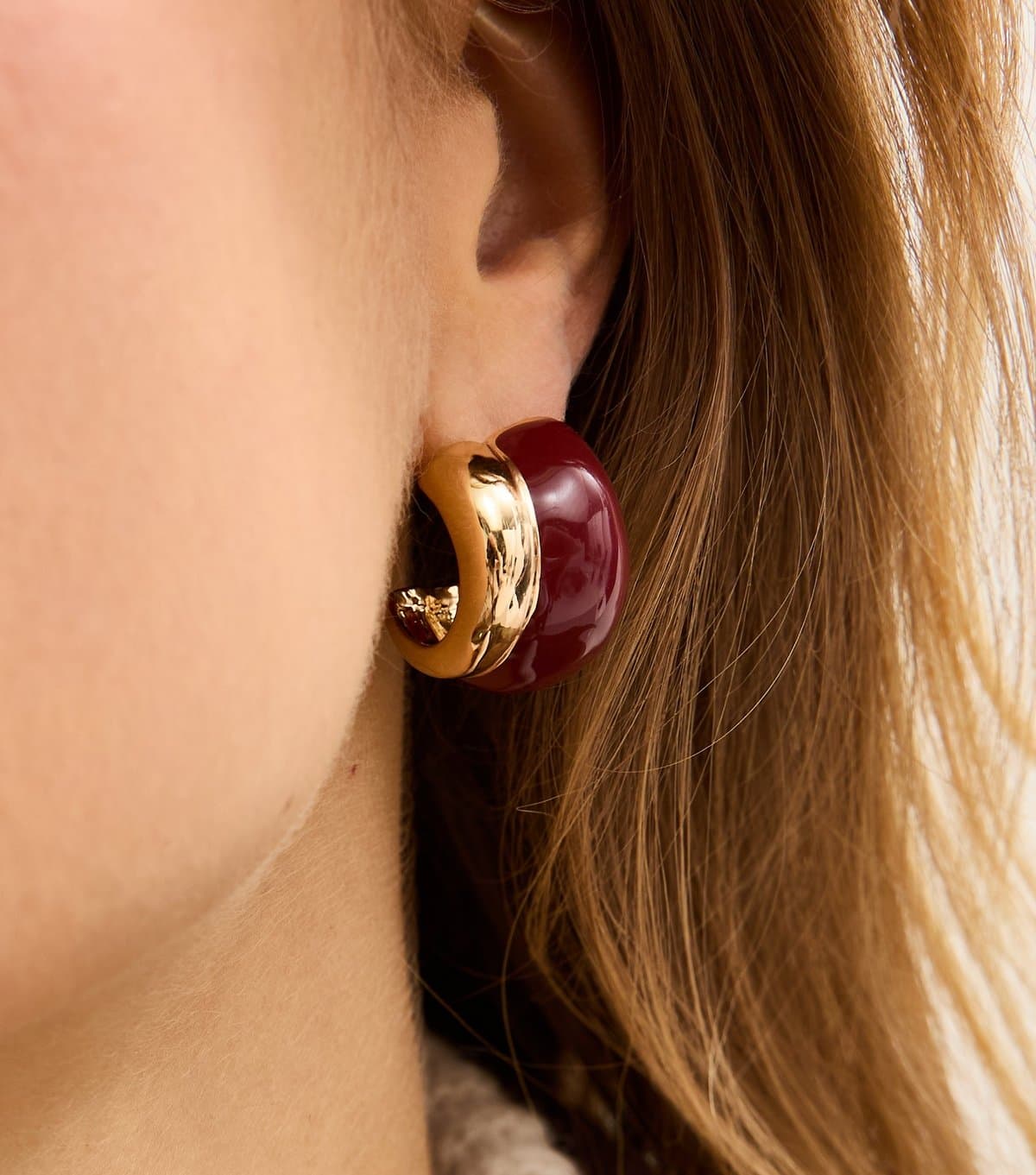 New Look New Look Gold Tone Chunky Hoop Earrings