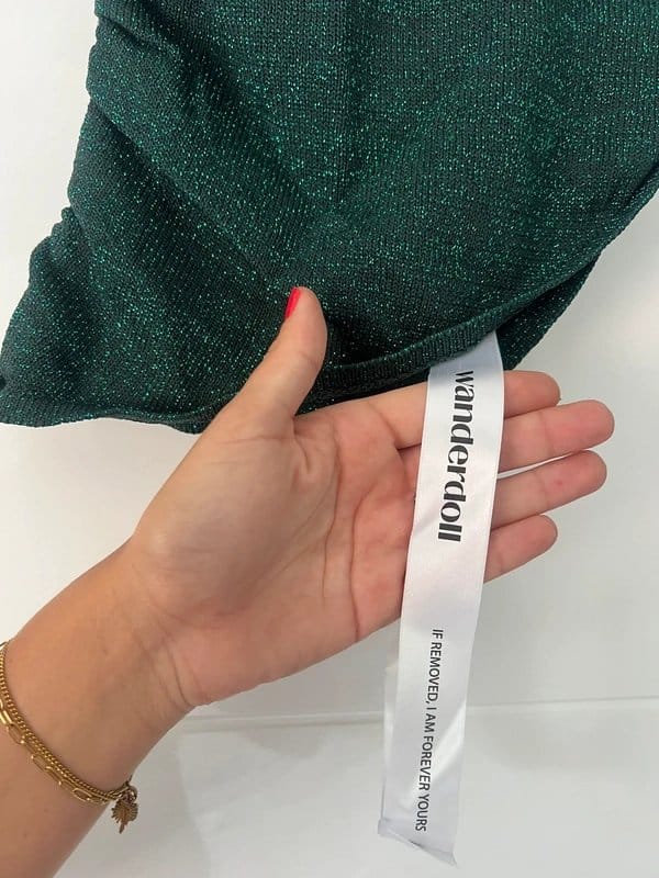 Wanderdoll Emerald Sparkle Halter Neck with Maxi Skirt