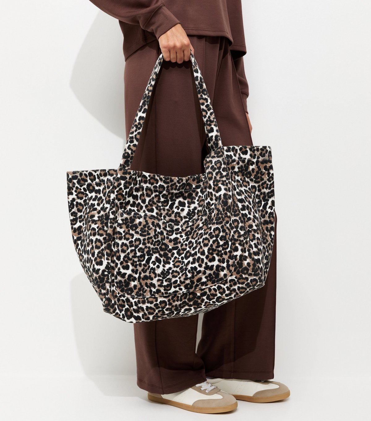 New Look Brown Leopard Print Slouch Tote Bag New Look - 2
