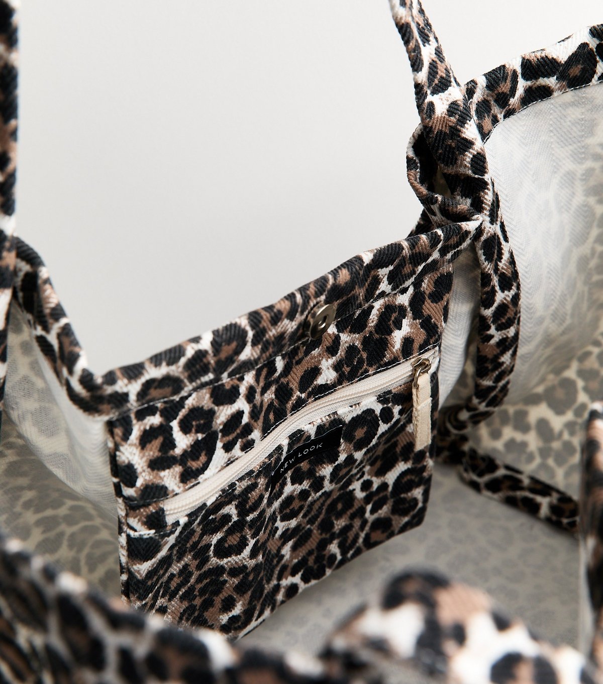 New Look Brown Leopard Print Slouch Tote Bag New Look - 3