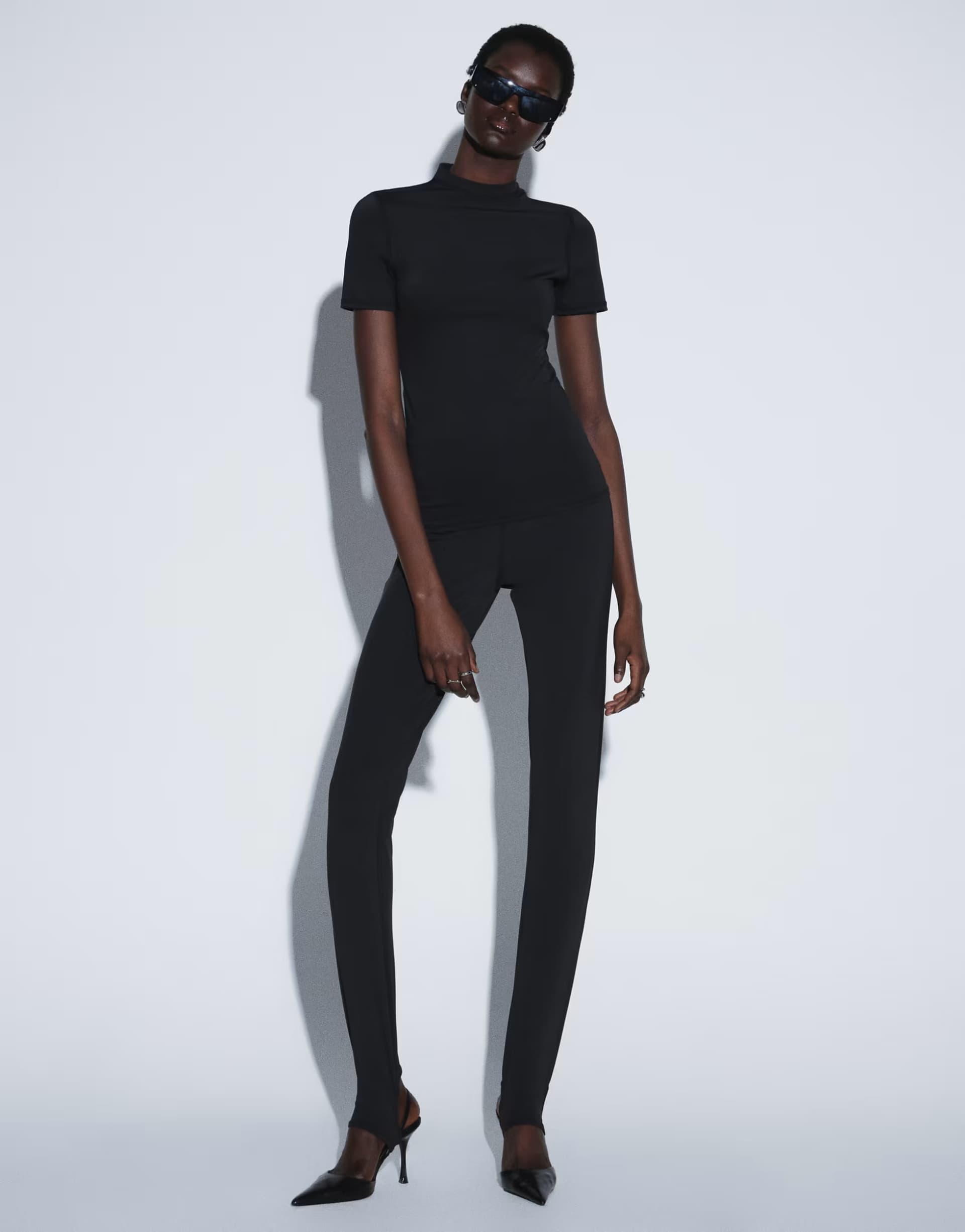 ASOS TTYA LAB high waist leggings in black