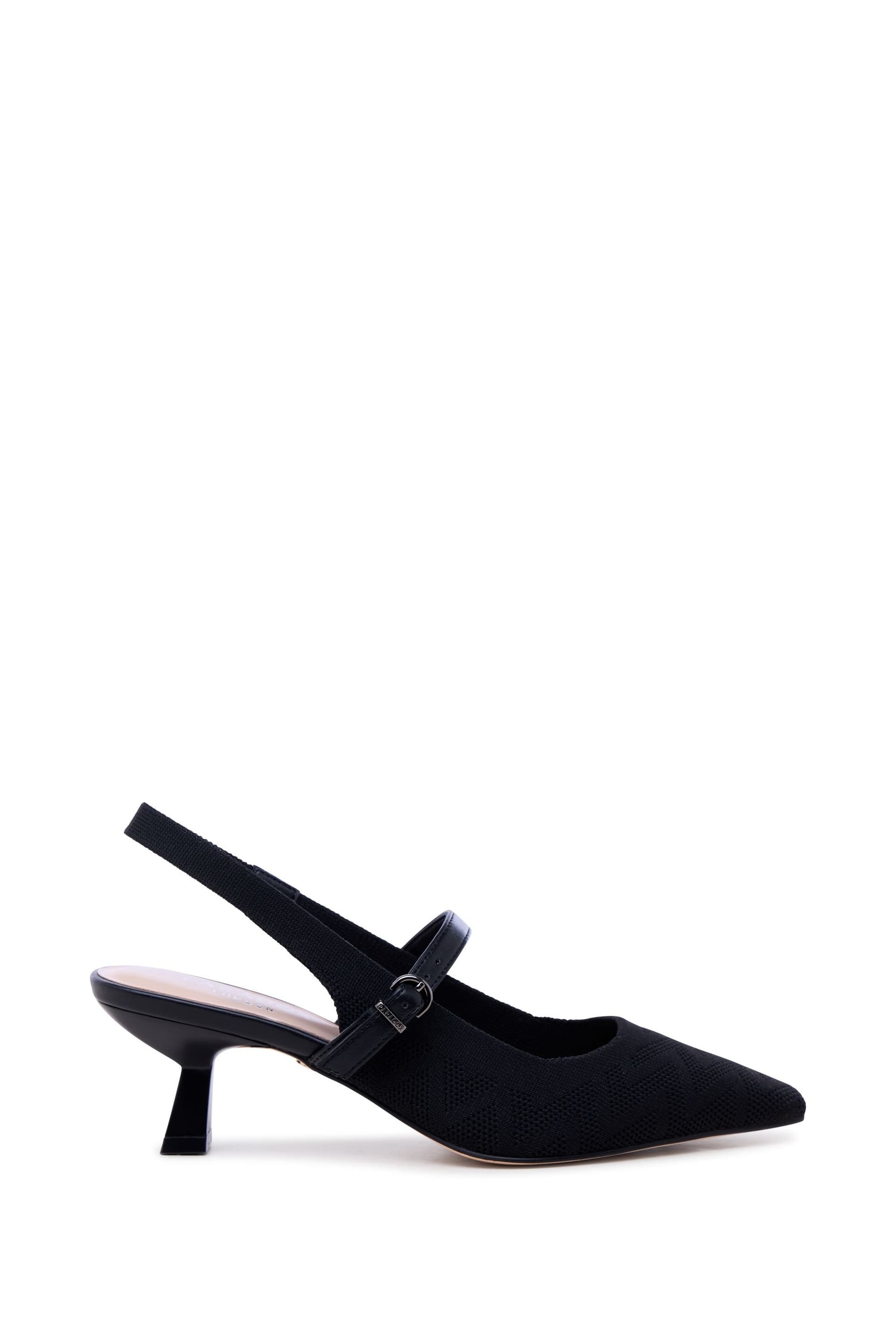 Paradox London Paradox London Women's Tropicana' Sling Back Low Heel Shoes in Black