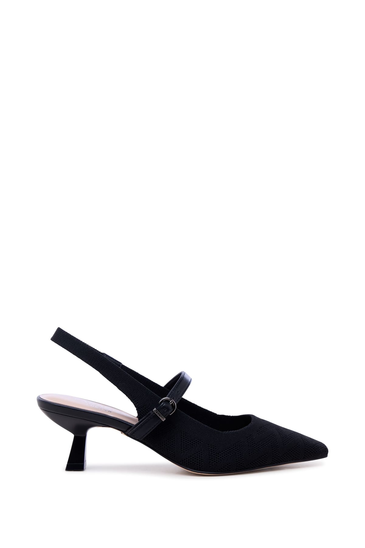 Paradox London Paradox London Women's Tropicana' Sling Back Low Heel Shoes in Black - 1