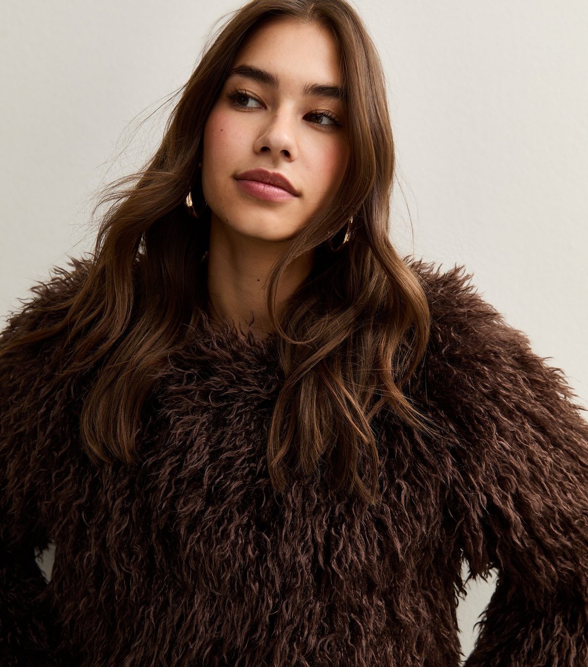 New Look Women's Brown Faux Fur Coat New Look - 2