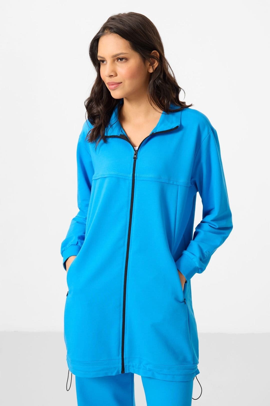 Tommy Life Tommy Life Women's Fleece Tracksuit Set in Bright Blue - 4