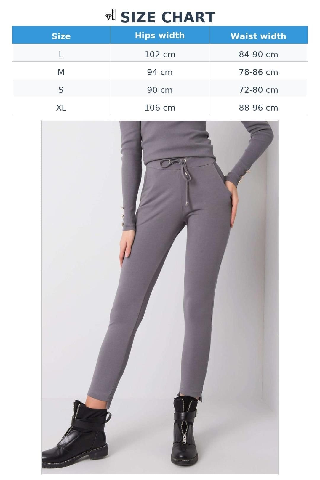Love Lace Love Lace Women's Tapered Tie Waist Sweatpants with Side Pockets in Grey - 4