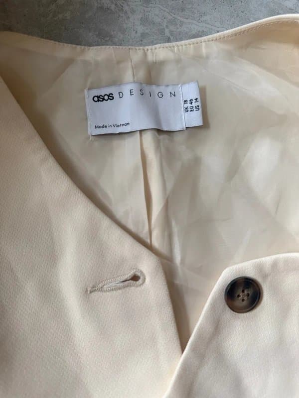 ASOS Design ASOS beige waistcoat