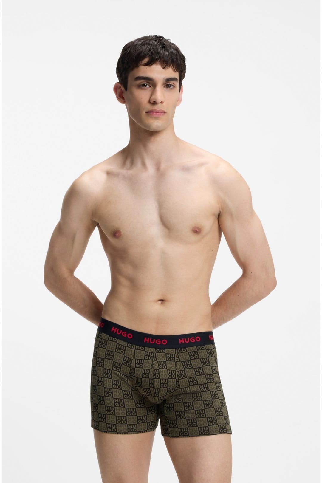 HUGO Hugo Men's Boxerbr Trplt Design Open Green - 4