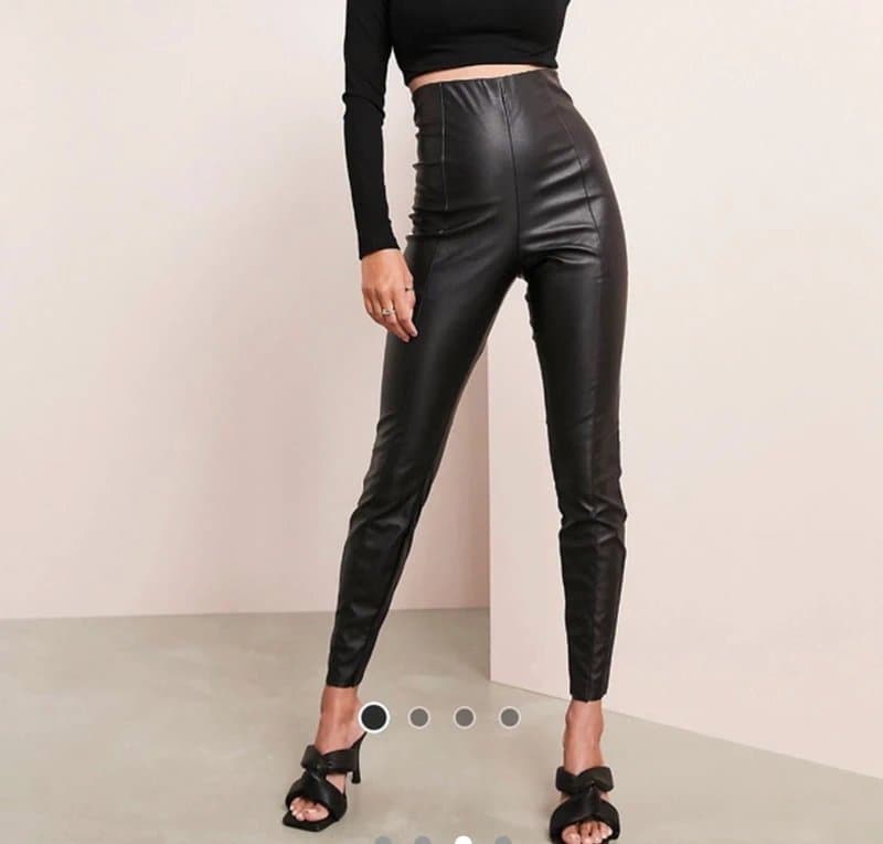 ASOS ASOS luxe spray on leather look trousers