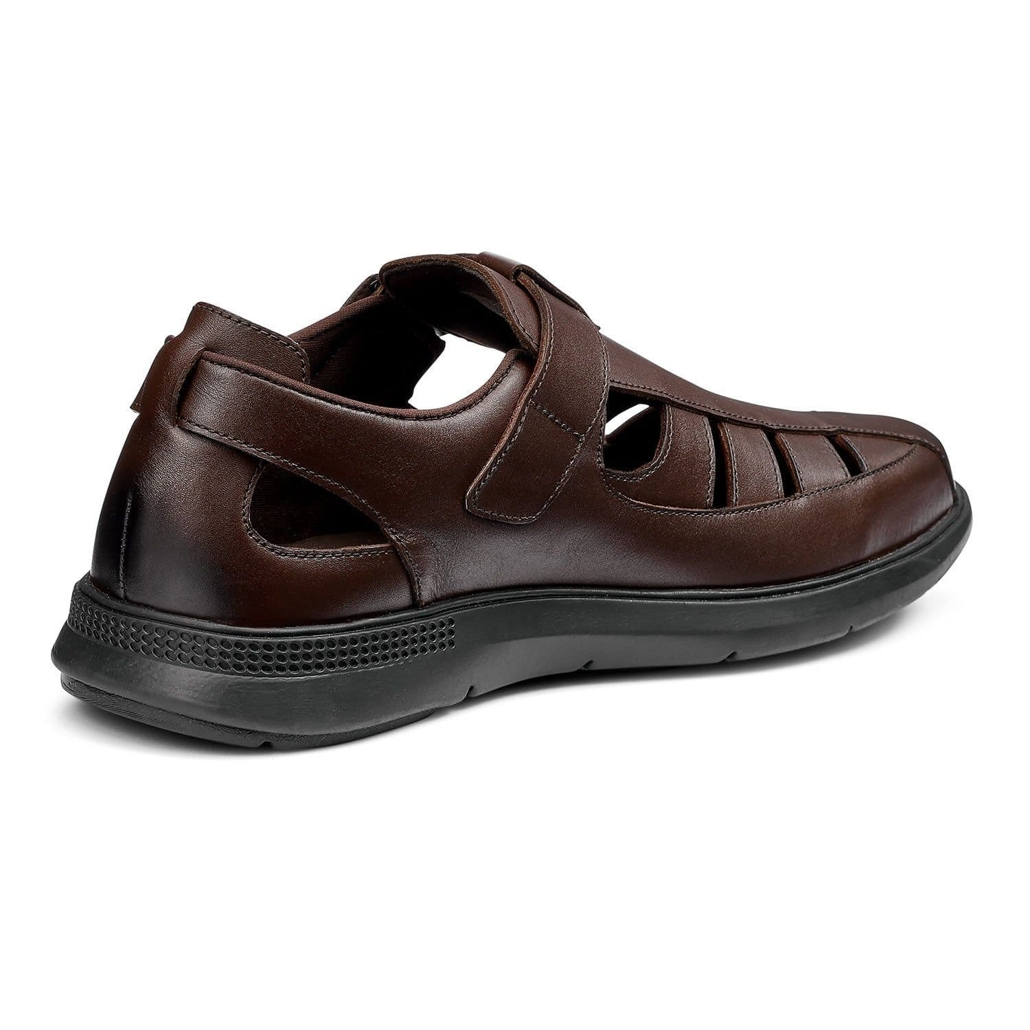 Hotter Hotter Men's Wide Fit 'Marlin' Shoes in Chocolate - 4