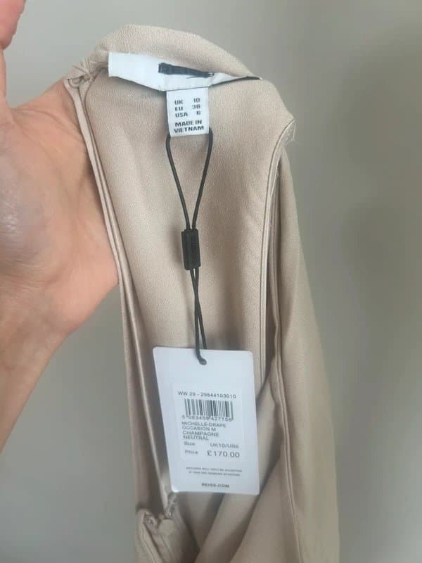 Reiss * NEW * (shop floor / with tags) Reiss Drape dress (RRP£170) UK 10