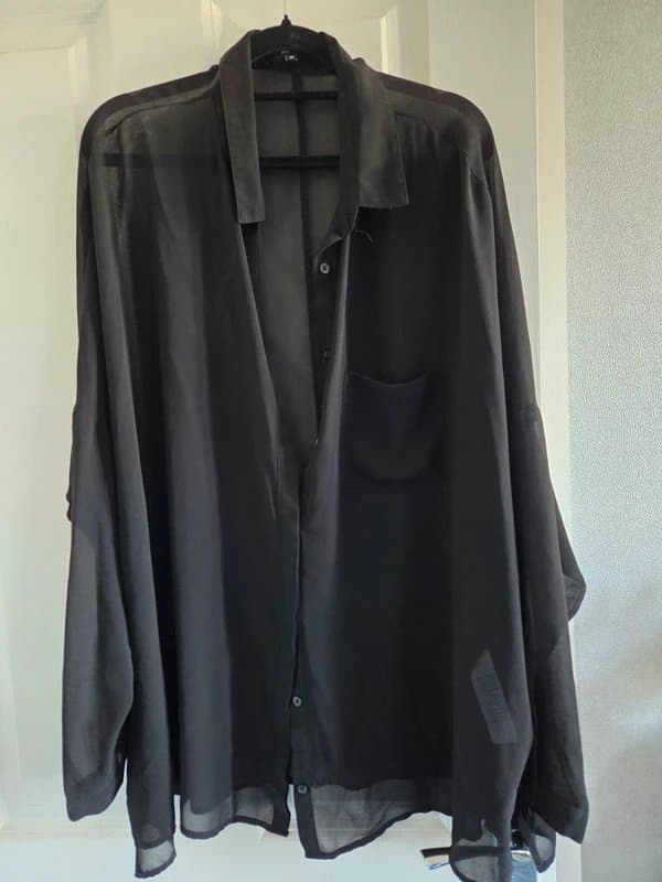 New Look Black chiffon shirt