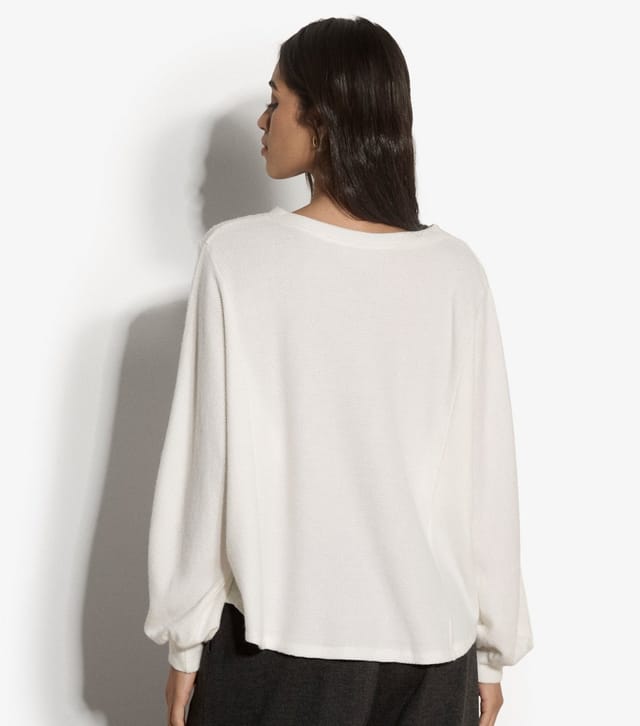 Apricot Women's White Jersey Henley Button Front Top Apricot New Look - 3