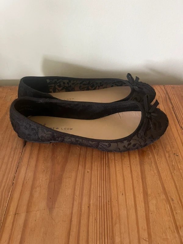 New Look New Look Wide Fit Lace Ballet Flats - 1
