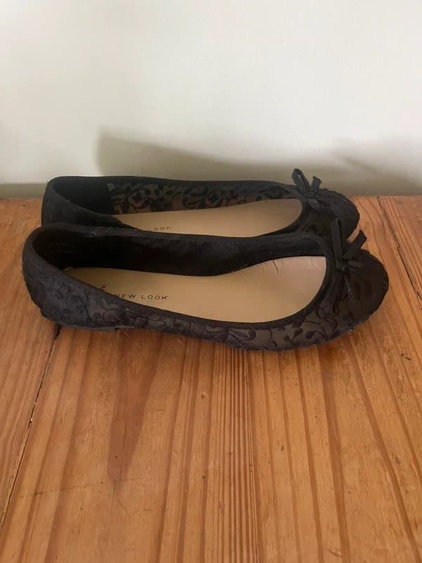 New Look New Look Wide Fit Lace Ballet Flats