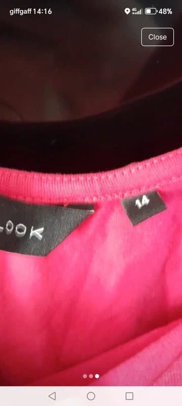 New Look Newlook size 14 quality stretch fit peplum raspberry pink midi dress