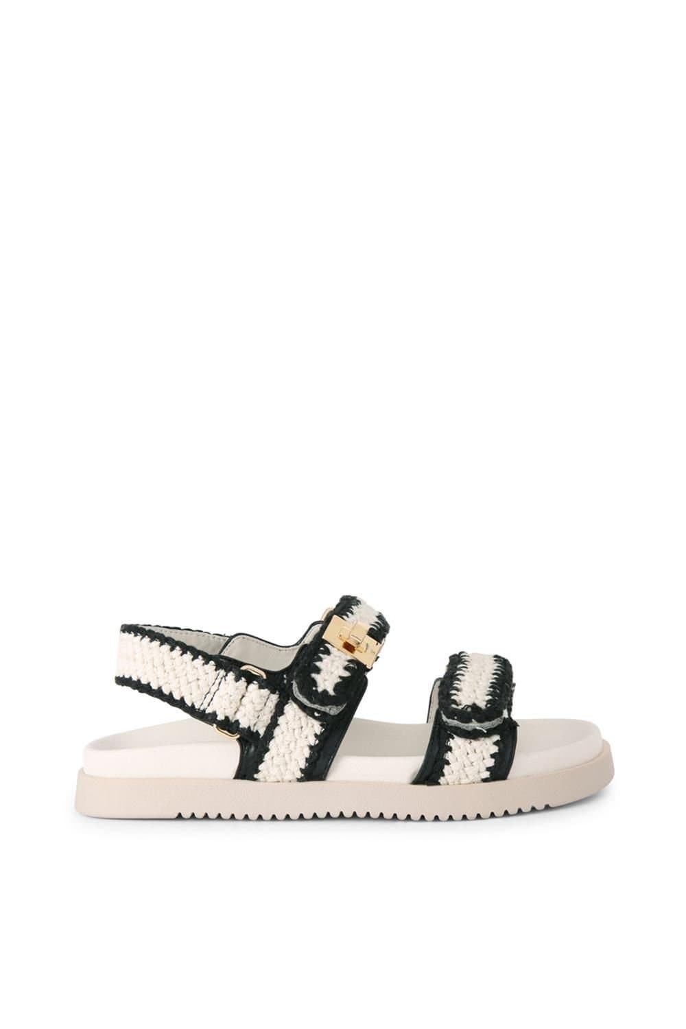 Steve Madden STEVE MADDEN Women's 'Mona Black White' Sandals in Cream