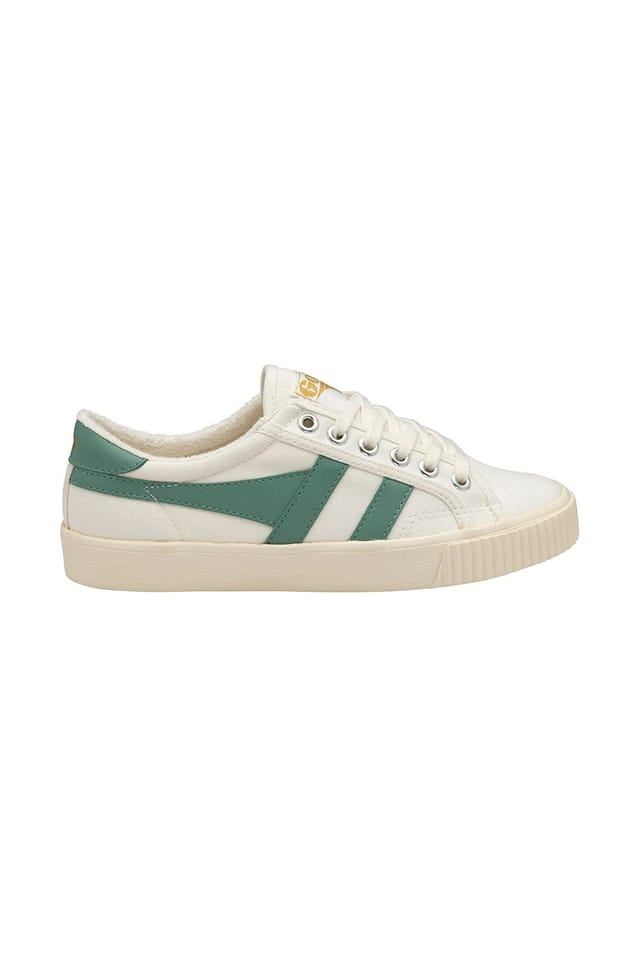Gola Gola Women's 'Tennis Mark Cox' Canvas Lace-Up Trainers in Off-White - 2