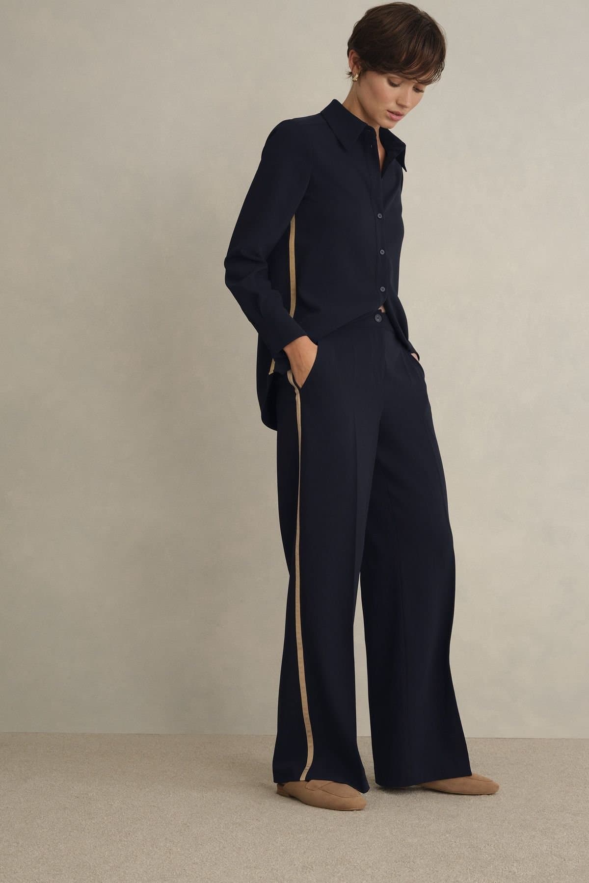 Hobbs London Hobbs London Women's Hadley Trouser in Dark Navy