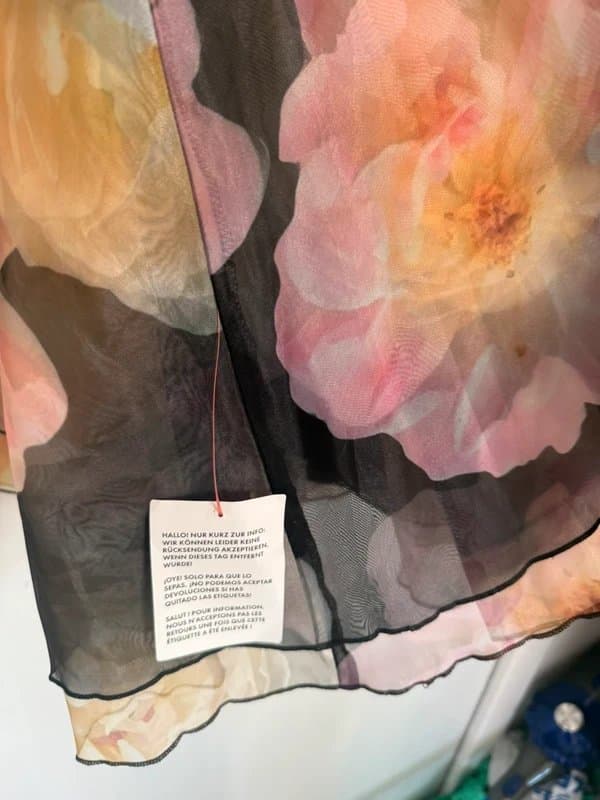 ASOS ASOS Luxe floral organdie corset mini dress