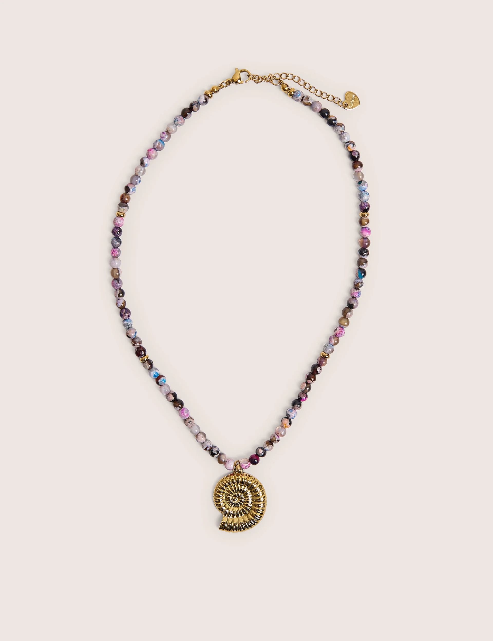 Public Desire Public Desire UK Multi-Coloured Beaded Shell Necklace
