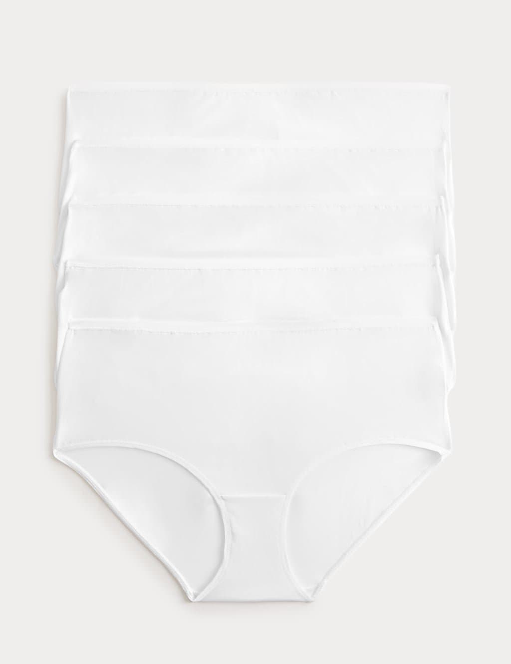 Marks & Spencer M&S 5pk Microfibre High Rise Shorts White