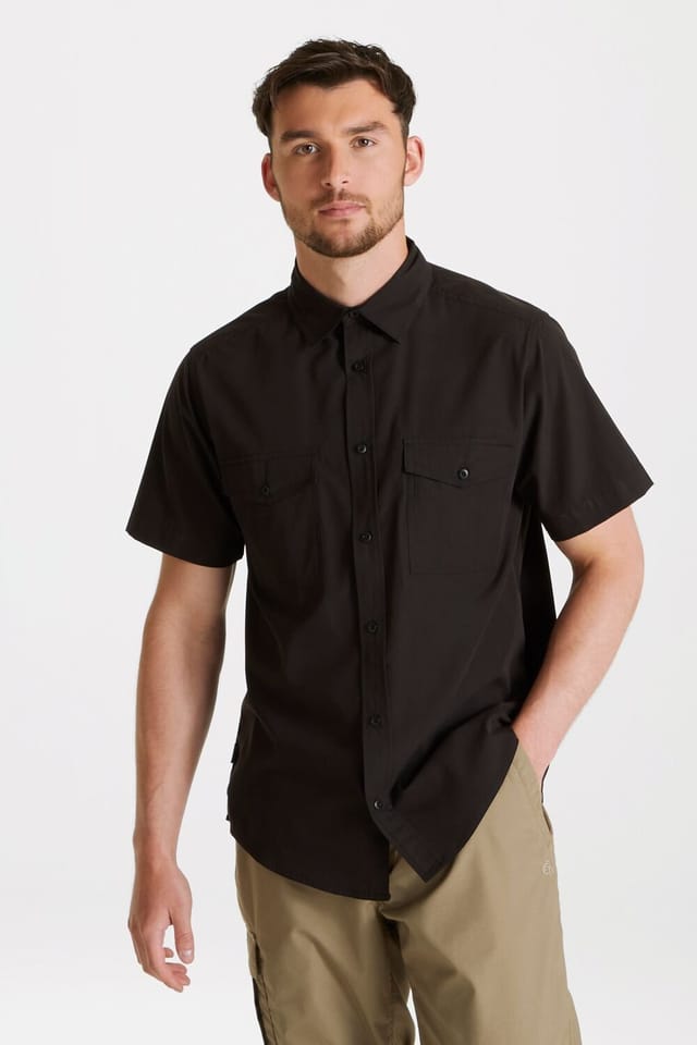 Craghoppers Craghoppers Men's 'Expert Kiwi' Short Sleeved Shirt in Black - 2