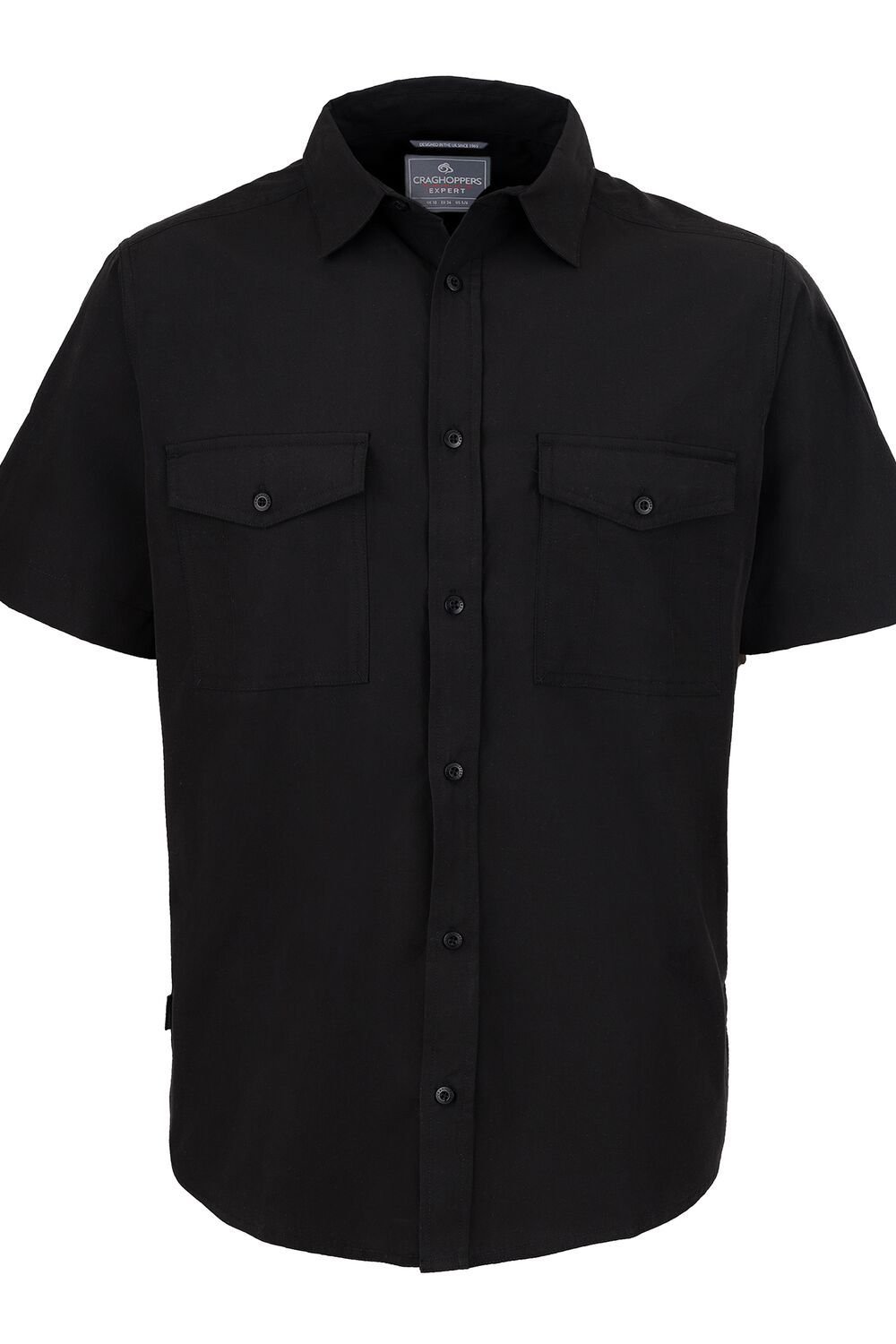 Craghoppers Craghoppers Men's 'Expert Kiwi' Short Sleeved Shirt in Black - 3