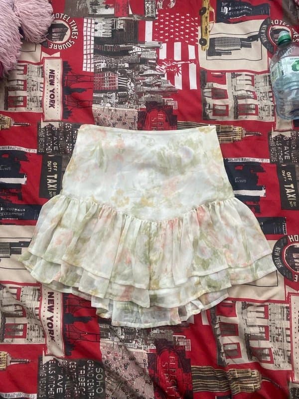 ASOS Floral chiffon skirt