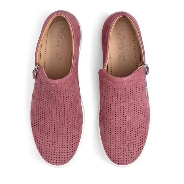 Hotter Hotter Women's Wide Fit 'Daisy' Deck Shoes in Rose - 3