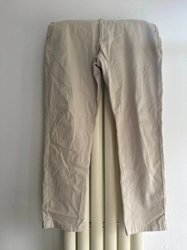 ASOS Cream Cotton Trousers for Men