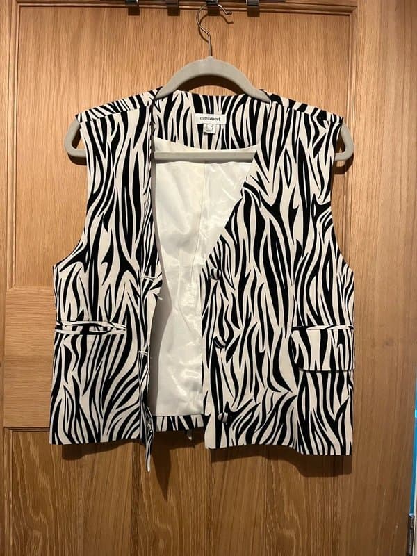 ASOS Zebra print waistcoat