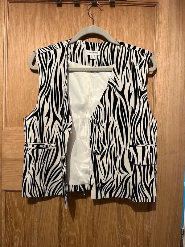 ASOS Zebra print waistcoat - 1