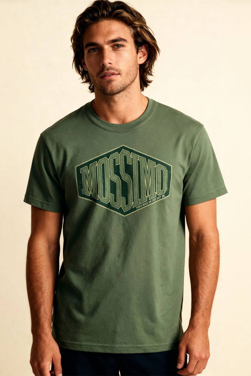 Mossimo Mossimo Men's Back in the day T-Shirt in Olive - 3