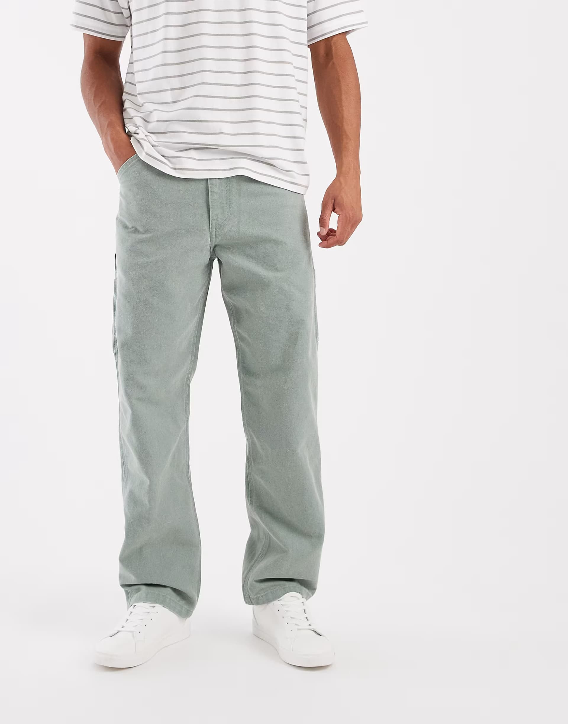 ASOS Levi's 568 loose strt carpenter in light wash blue