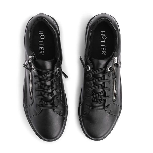 Hotter Hotter Women's 'Leonie' Trainers in Jet Black - 3