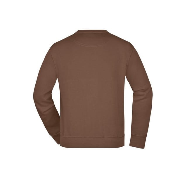 James and Nicholson James and Nicholson Men's Workwear Sweatshirt in Brown - 2