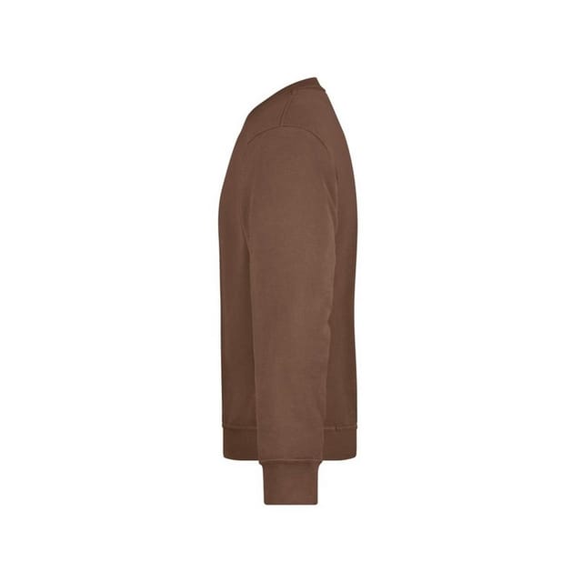 James and Nicholson James and Nicholson Men's Workwear Sweatshirt in Brown - 3
