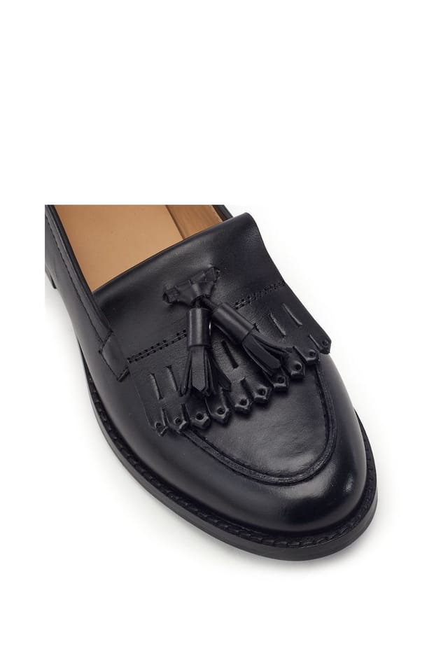 Moda In Pelle Moda In Pelle Women's 'Florana' Leather Loafers in Black - 2