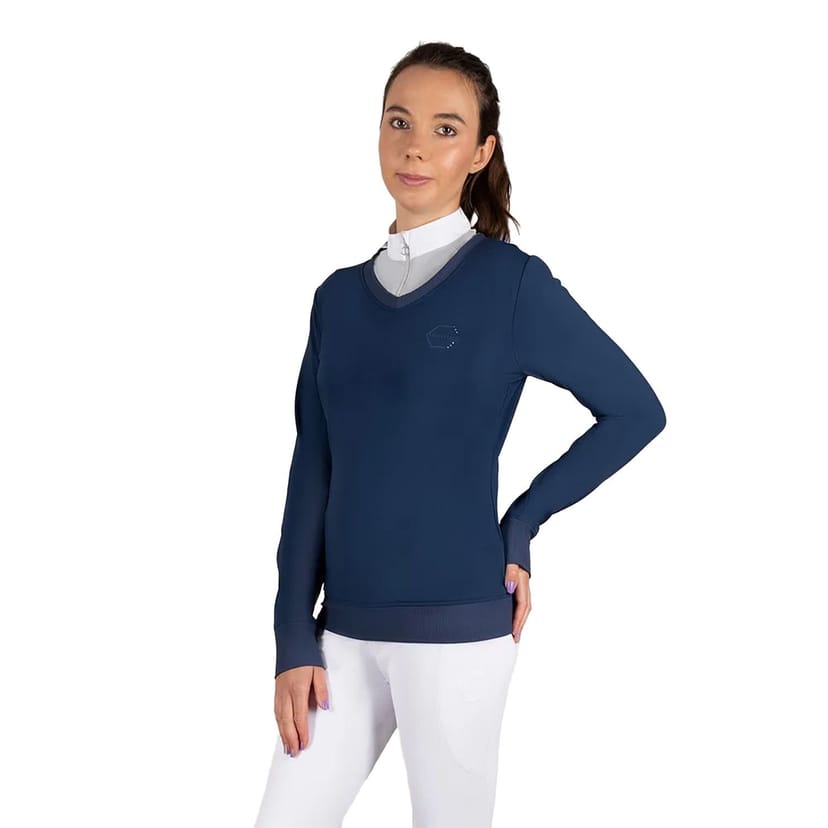 Coldstream Coldstream Women's Crailing Performance Sweater Top in Blue - 1