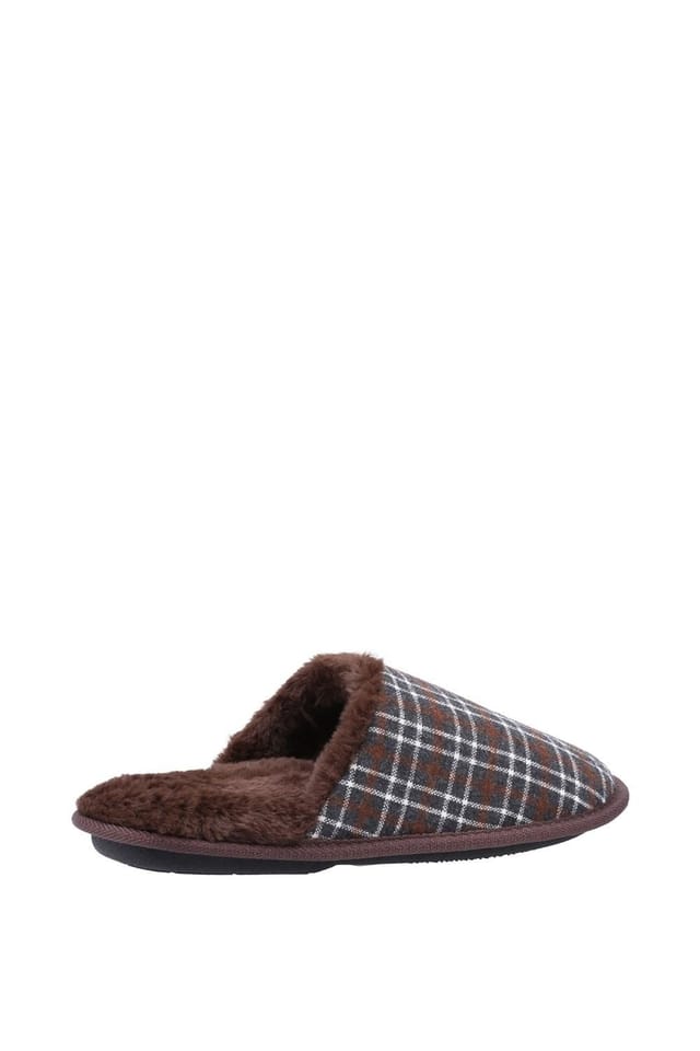 Fleet & Foster Fleet & Foster Men's Rhys Mule Slipper in Brown - 2