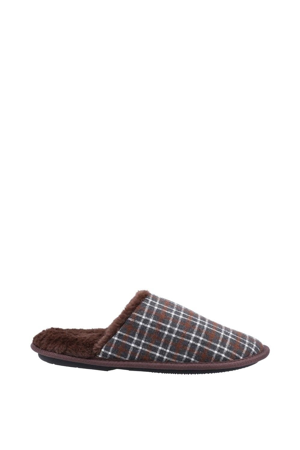 Fleet & Foster Fleet & Foster Men's Rhys Mule Slipper in Brown - 4