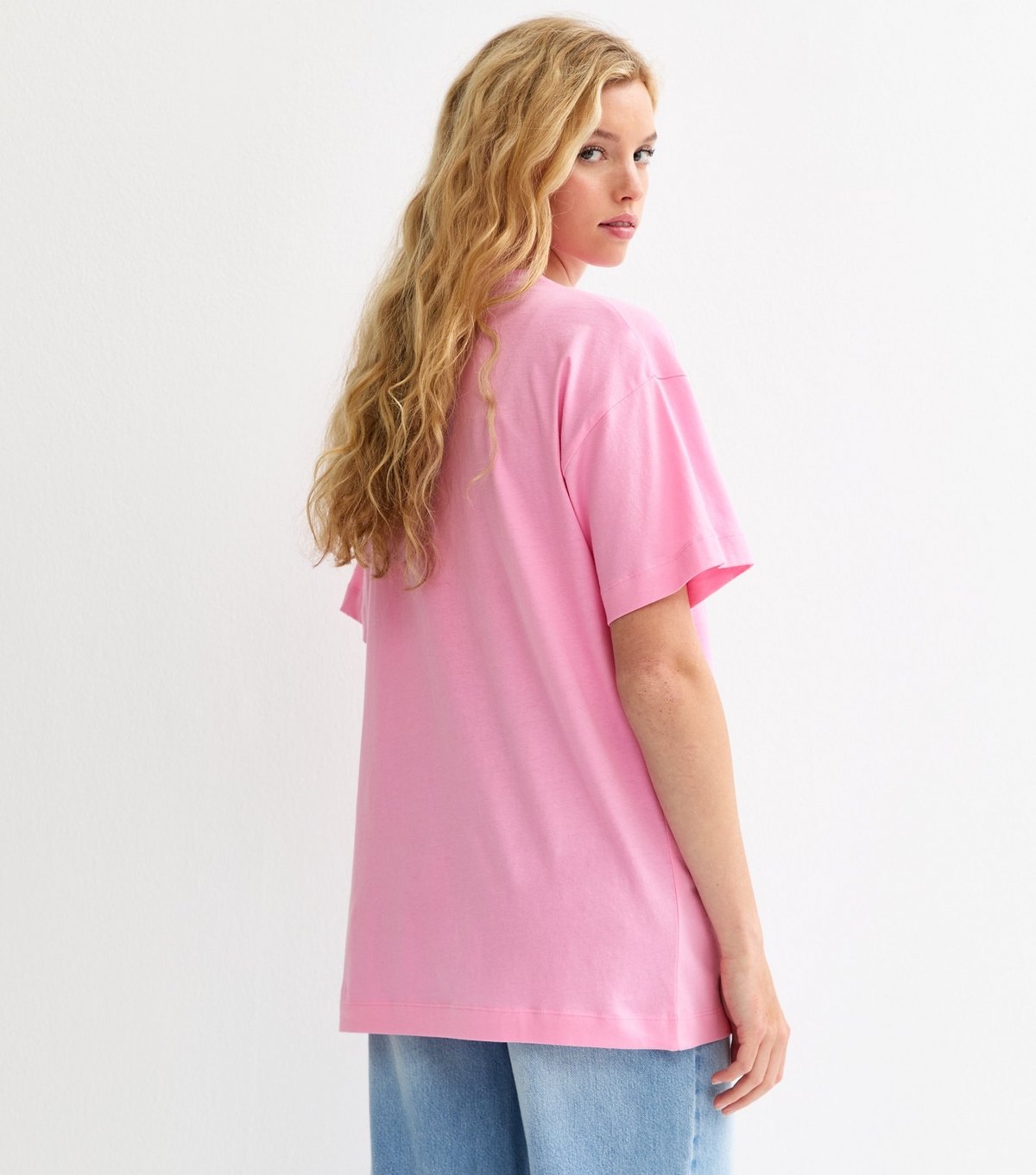 New Look Women's Bright Pink Soleil Mystic Print Oversized T-Shirt New Look - 4