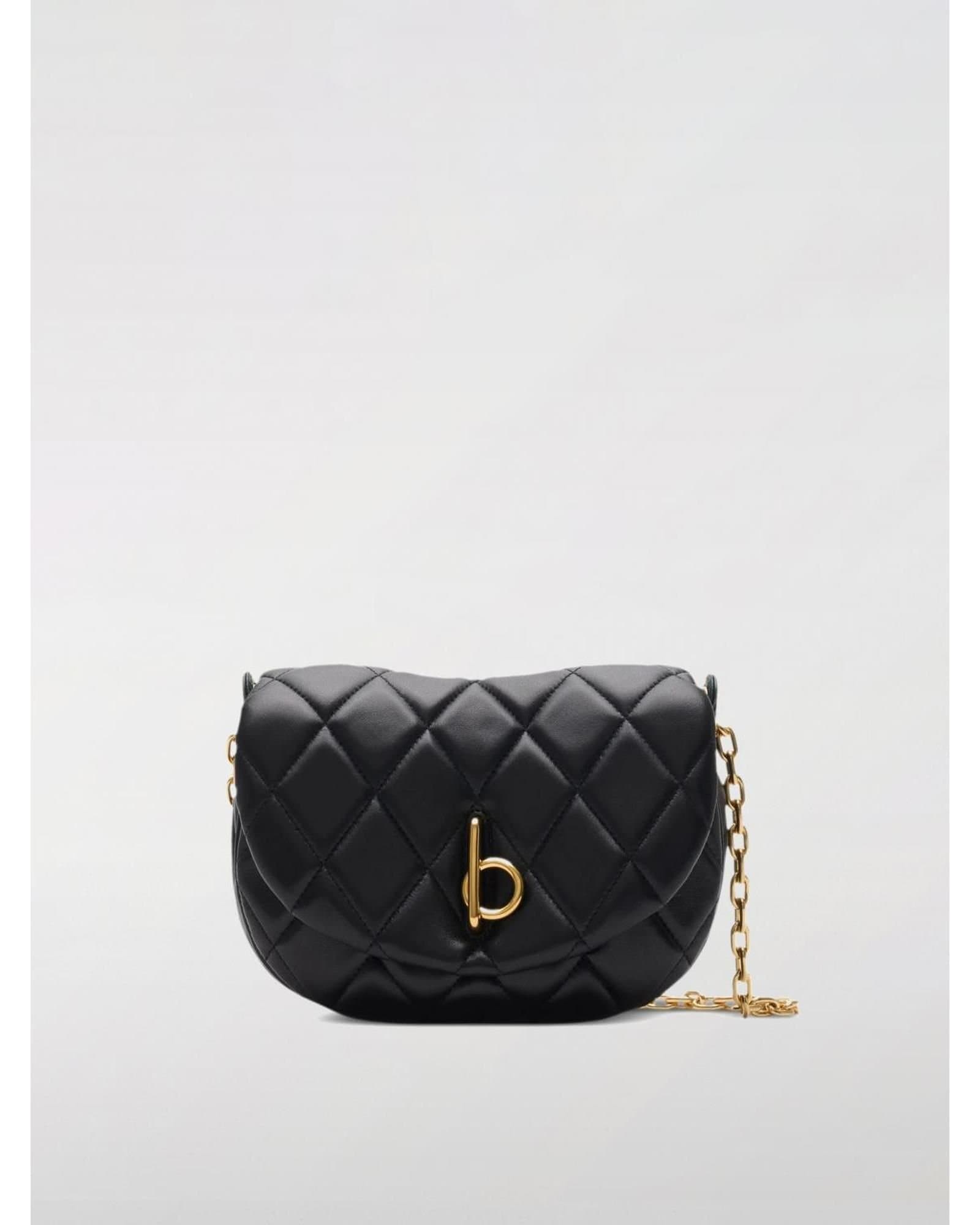 Burberry Burberry Black Quilted Leather Crossbody Bag