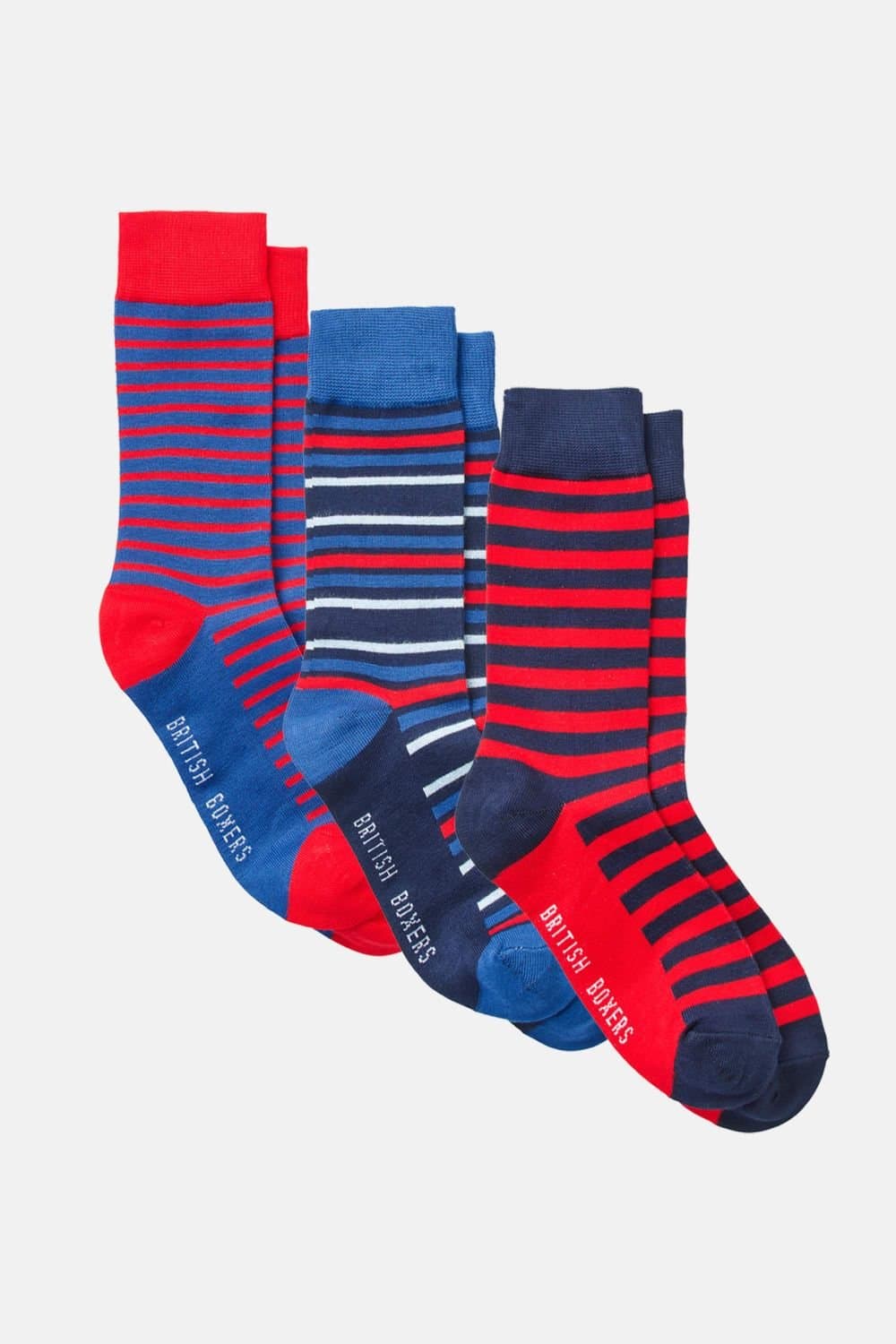 British Boxers British Boxers Men's Three Pair "Industry" Bamboo Sock Gift Box