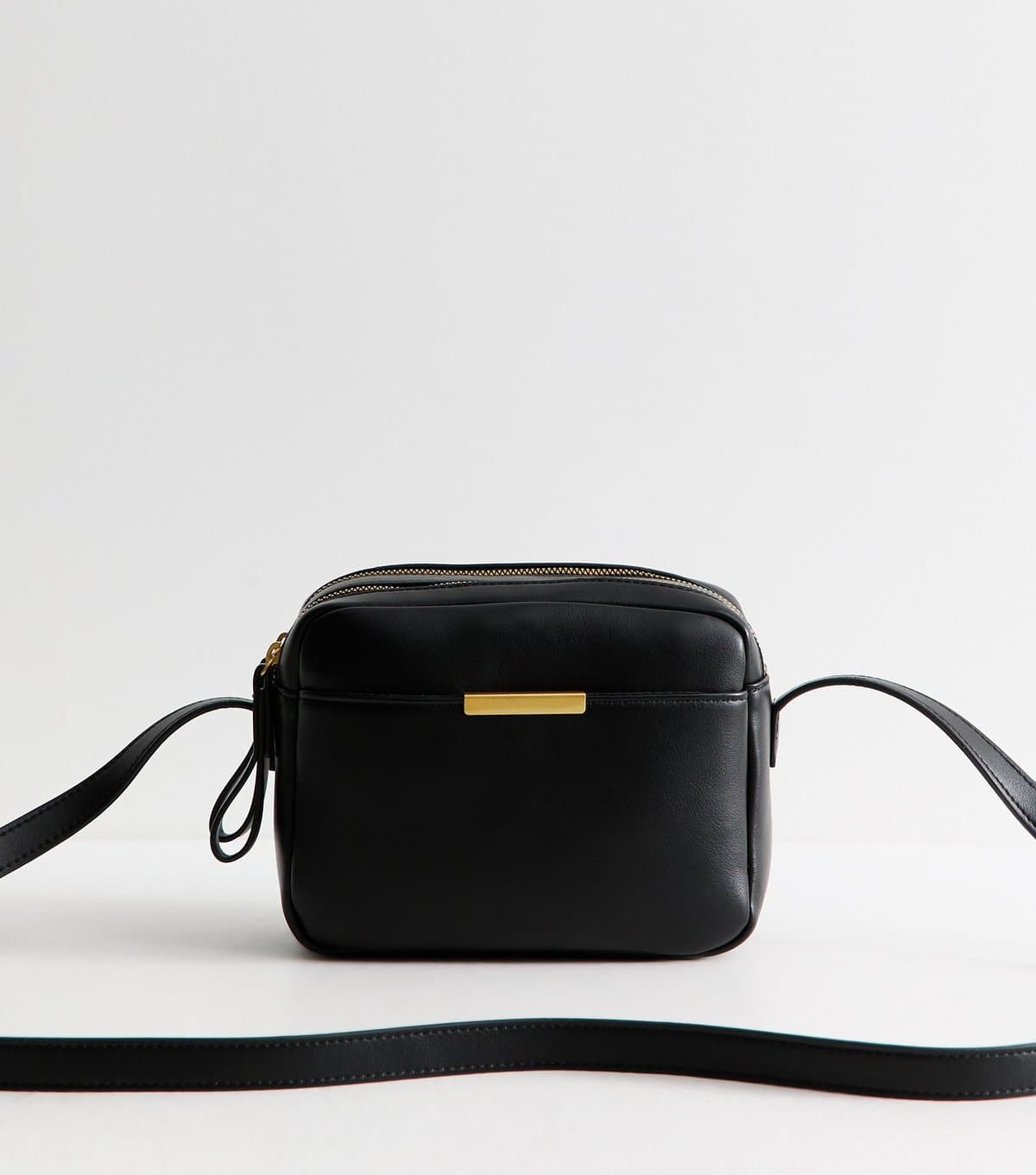 New Look Black Faux Leather Crossbody Bag New Look