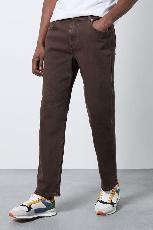 Burton Burton Men's Chocolate Straight Fit Jeans - 2