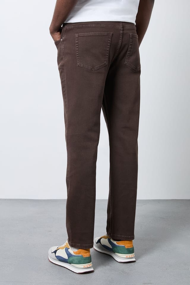Burton Burton Men's Chocolate Straight Fit Jeans - 3