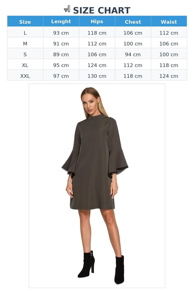 Love Lace Love Lace Women's Aline Trapeze Day Dress with Ruffled Sleeves in Green - 3