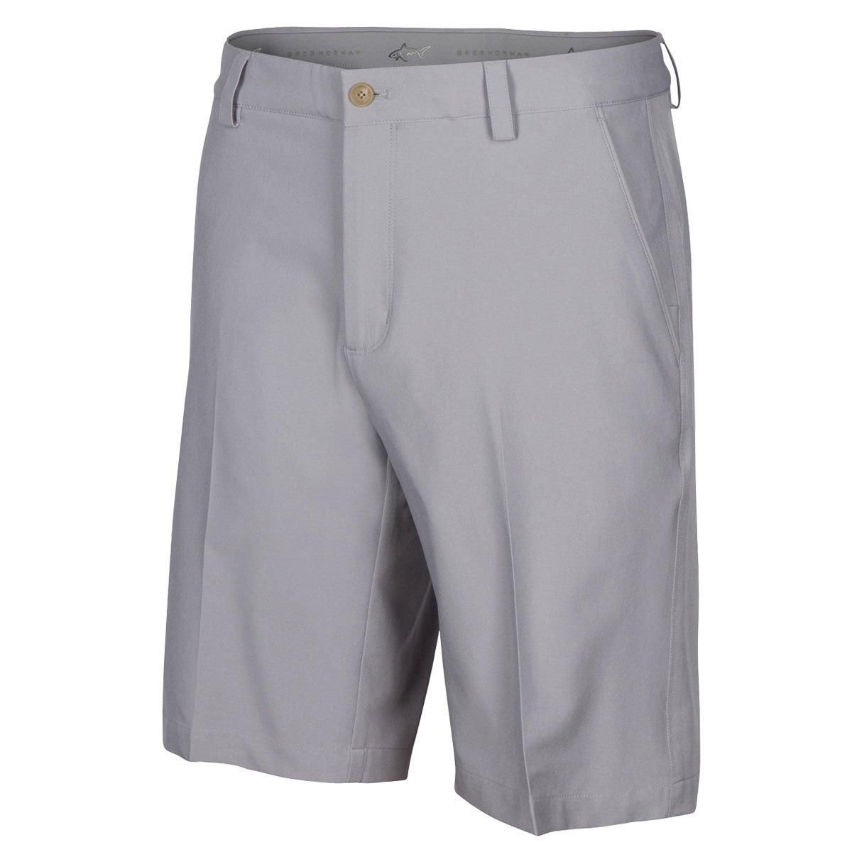 Greg Norman Greg Norman Men's ML75 Microlux Stretch Golf Shorts in Grey - 1